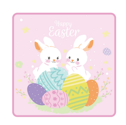 Easter Cartoon Pattern Coaster EASF0014